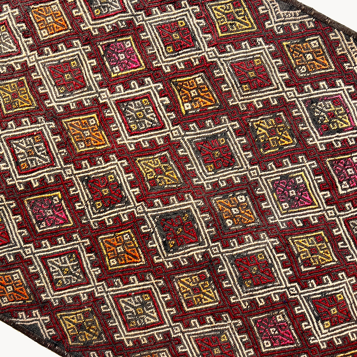 Atlin Vintage Turkish Embroidered Kilim Rug | 1'6" x 2'7" - Apartment F