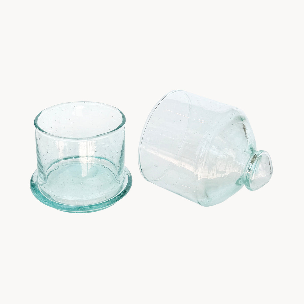 Moroccan Handblown Glass Cloche Canister - Apartment F