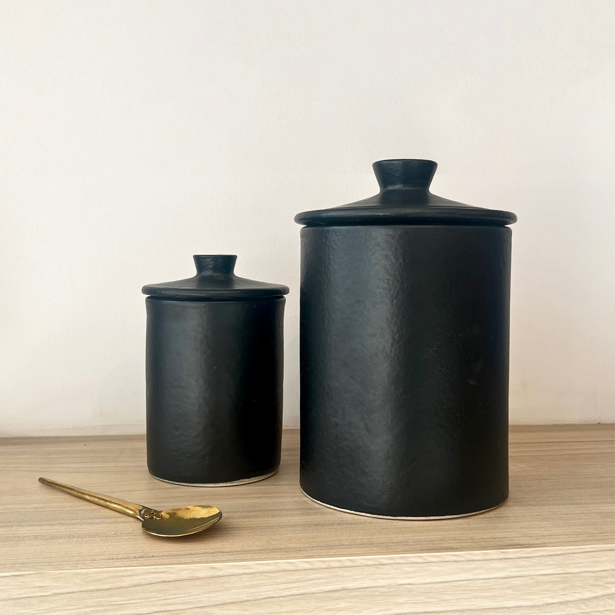 Handcrafted Ceramic Canister - Apartment F