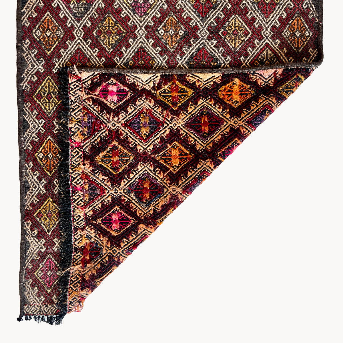 Atlin Vintage Turkish Embroidered Kilim Rug | 1'6" x 2'7" - Apartment F