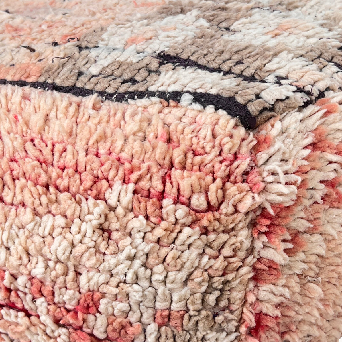 Emelie Moroccan Upcycled Rug Pouf - Apartment F