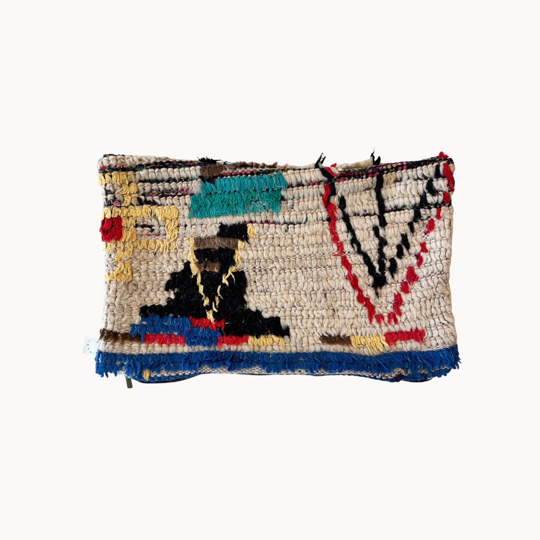 Mel Moroccan Rug Pillow | Lumbar - Apartment F