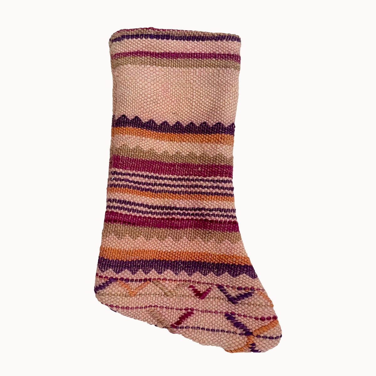 Handwoven Christmas Stocking | Pink - Apartment F