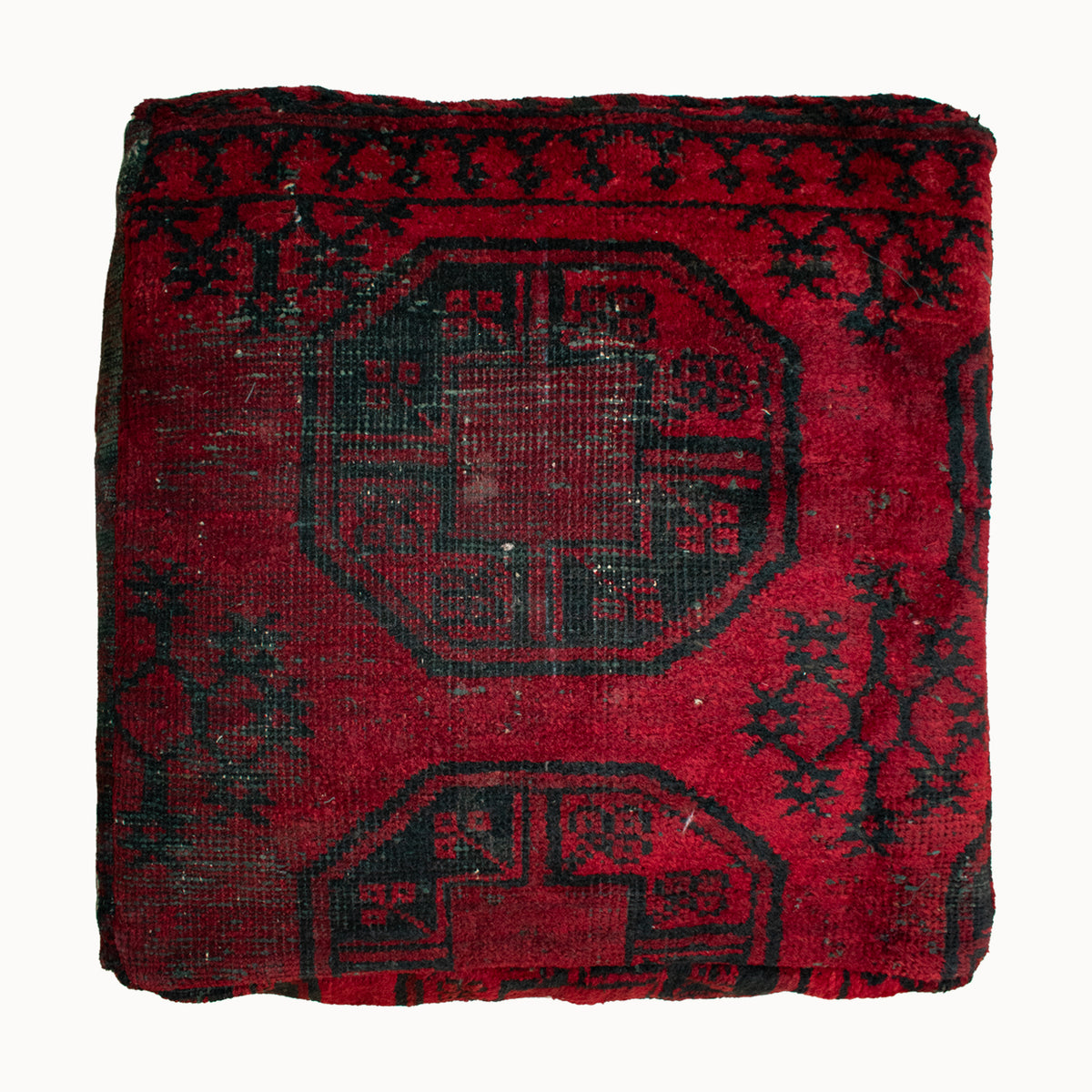 Bordeaux Rug Ottoman Pouf - Apartment F