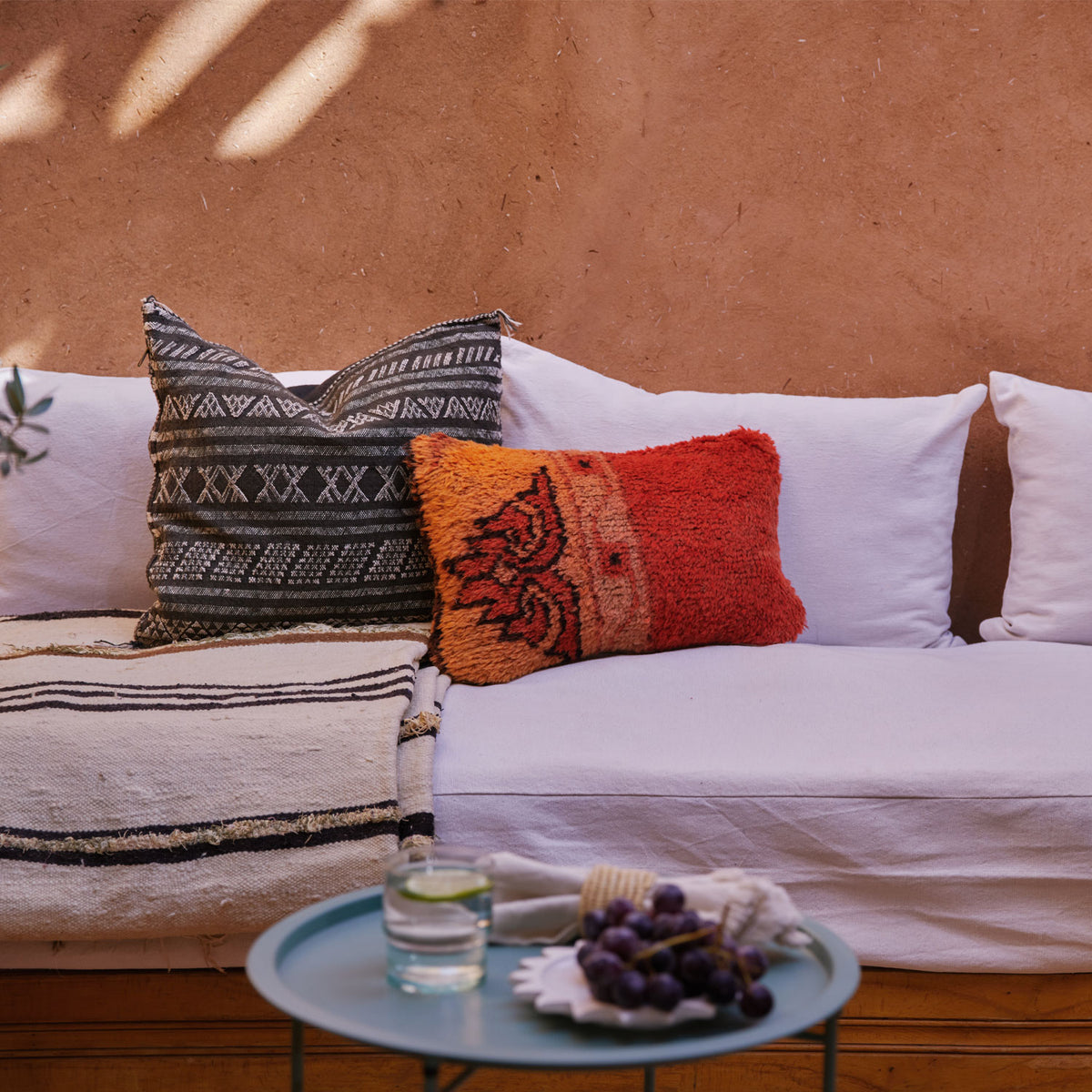 Sloane Moroccan Handwoven Lumbar Pillow - Apartment F