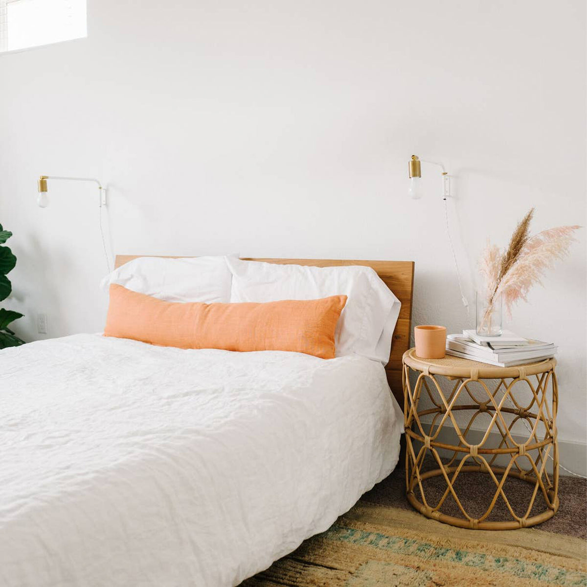 Stonewashed Linen Duvet Cover - White - Apartment F