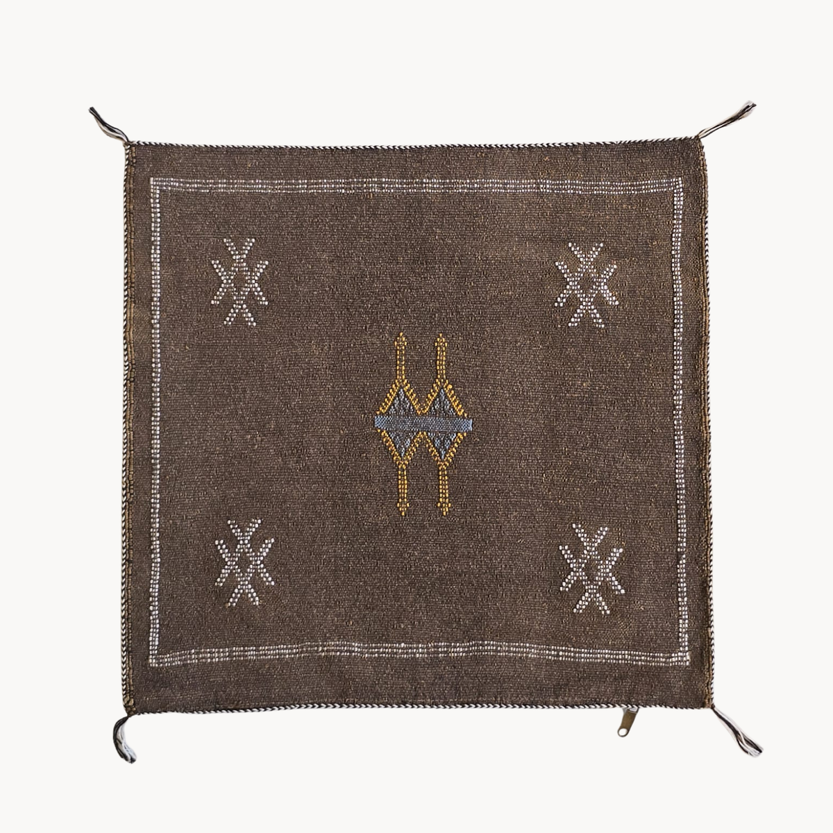Sabra Handwoven Pillow | Brown - Apartment F
