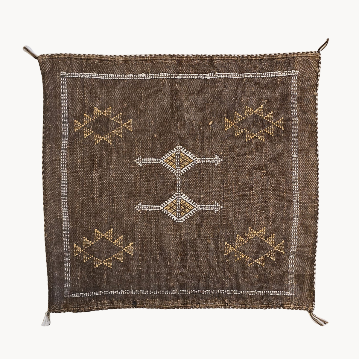 Sabra Handwoven Pillow | Brown - Apartment F
