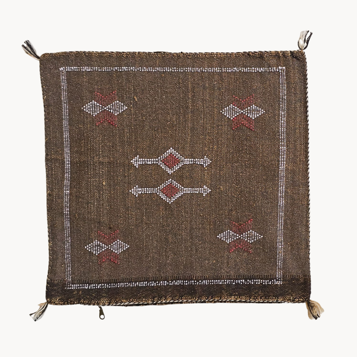 Sabra Handwoven Pillow | Brown - Apartment F