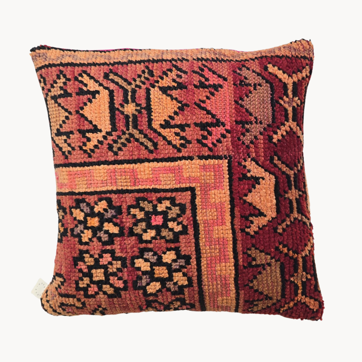 Reversible Moroccan Rug Pillow - Apartment F