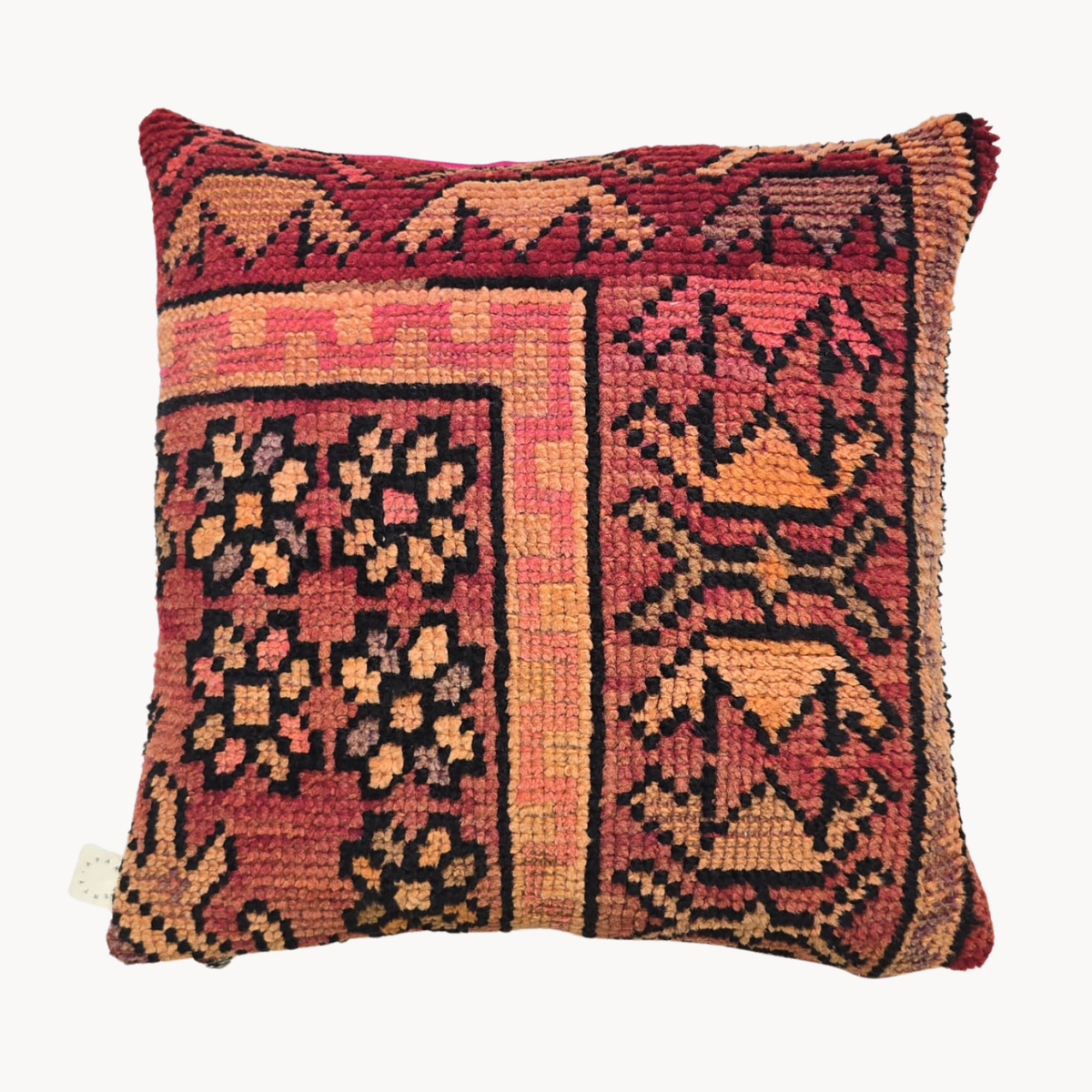 Reversible Moroccan Rug Pillow - Apartment F