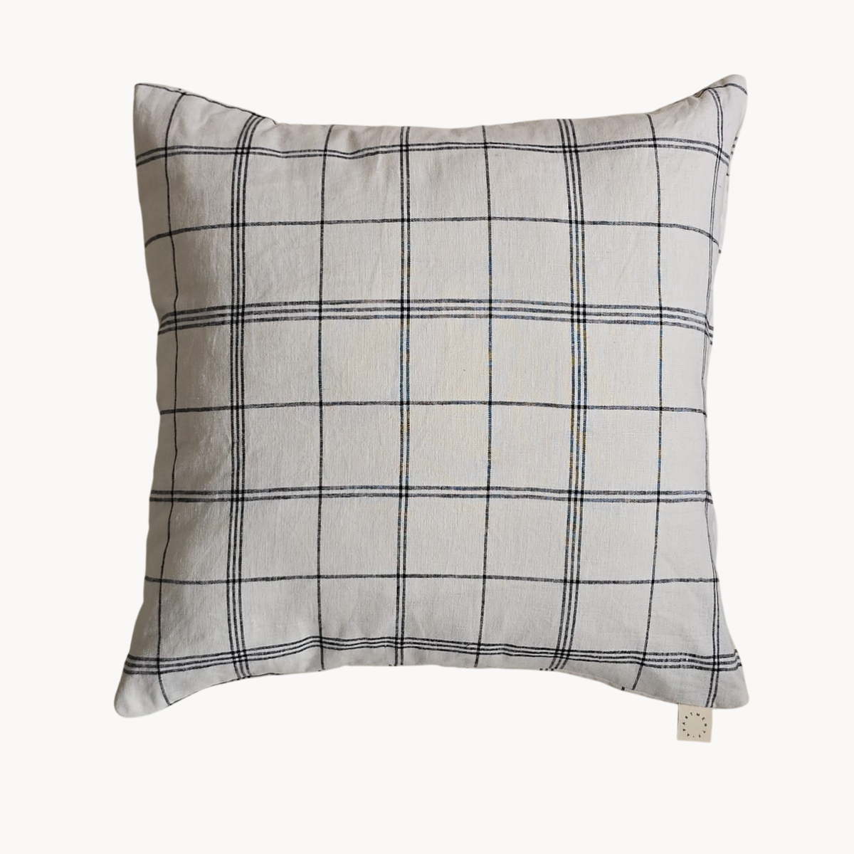 Lino Grid Linen Pillow - Apartment F