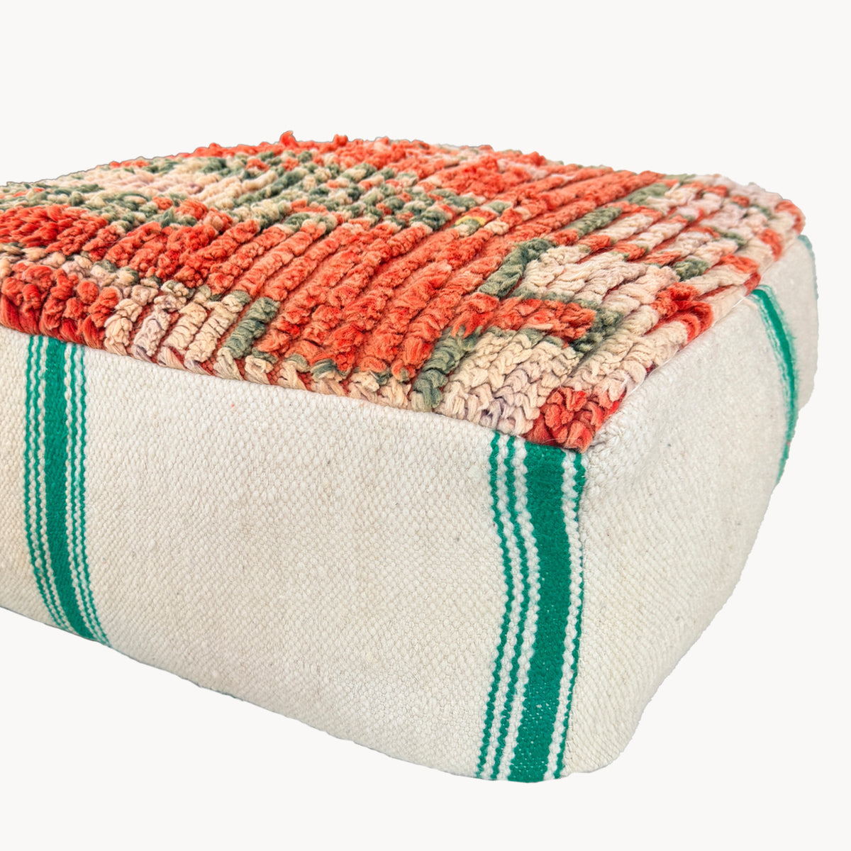 Veronica Moroccan Vintage Rug Pouf - Apartment F