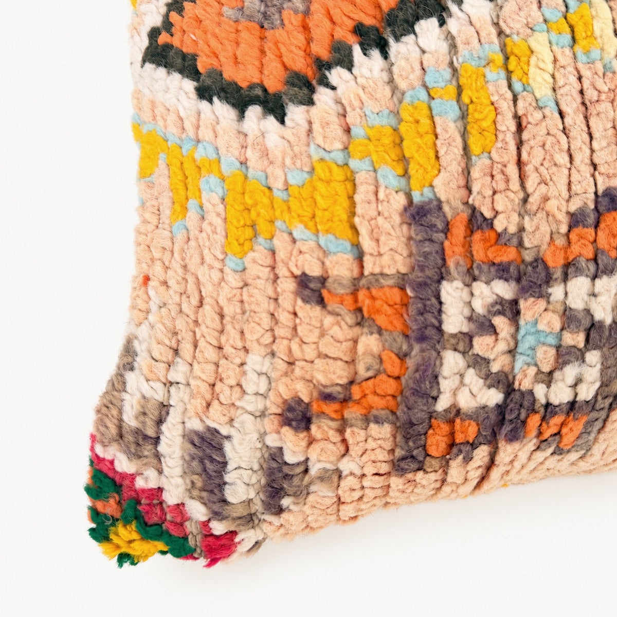 Jourdan Moroccan Rug Pillow No. 5 wool detail