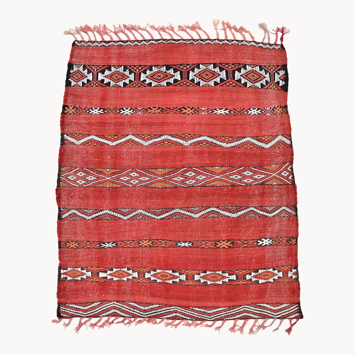 Moha Vintage Moroccan Kilim Rug | 3’3” x 4’2” - Apartment F
