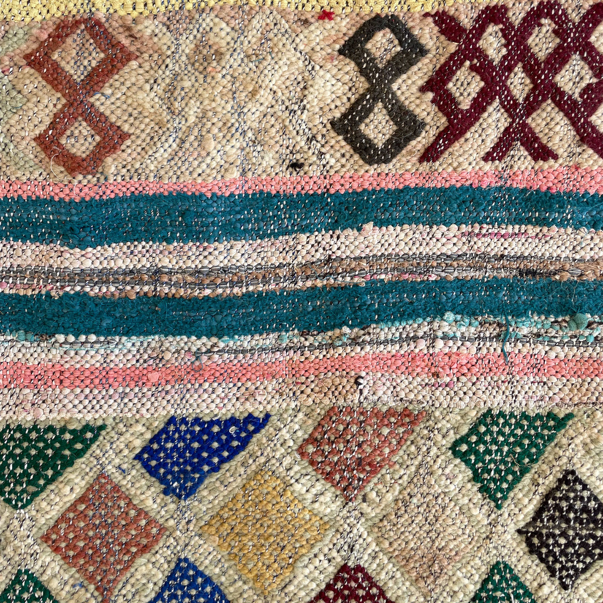 Sid Vintage Moroccan Kilim Rug | 4’1” x 8’9” - Apartment F