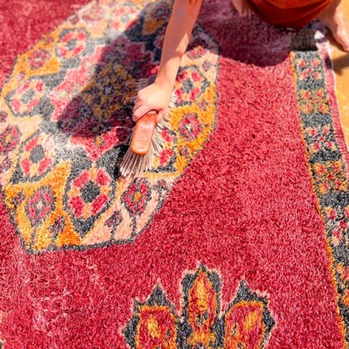 Fatna Vintage Moroccan Wool Rug | 5'3" x 8'2" - Apartment F