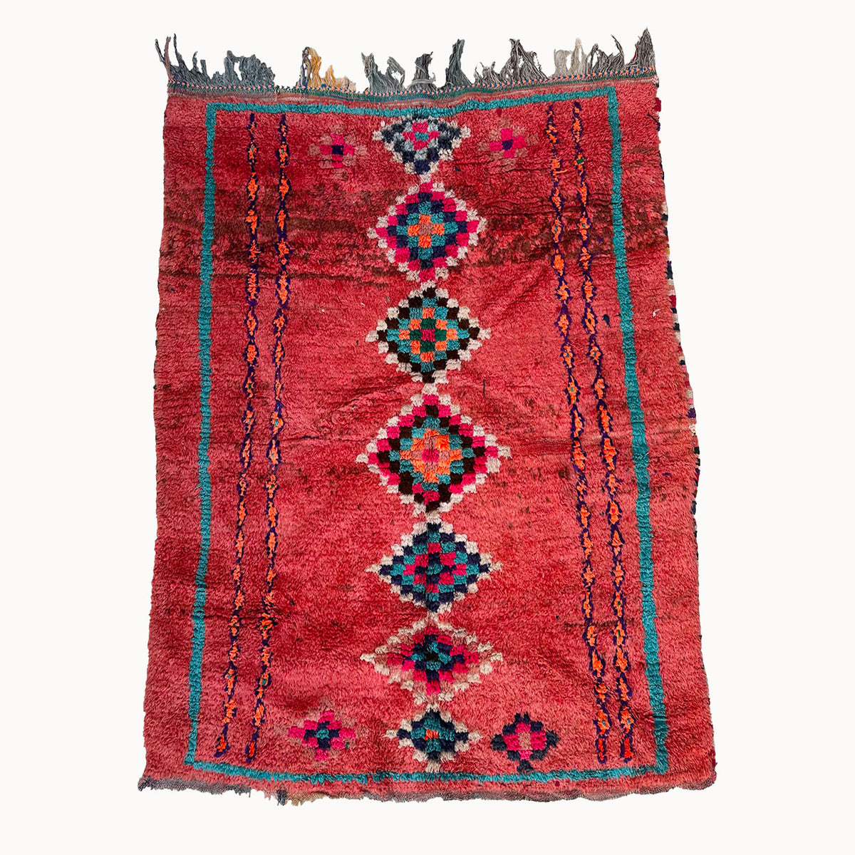 Tino Vintage Moroccan Rug | 4’7” x 5’8” - Apartment F