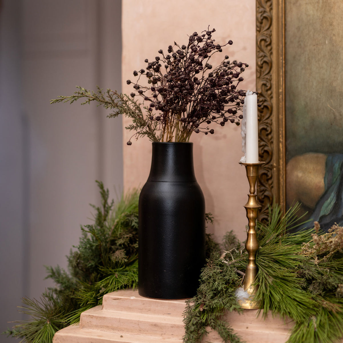 Matte Black Bottle Vase by Apartment F - Apartment F