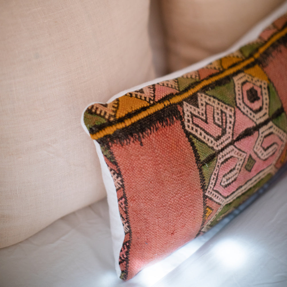 Moroccan Kilim Lumbar Pillow - Apartment F
