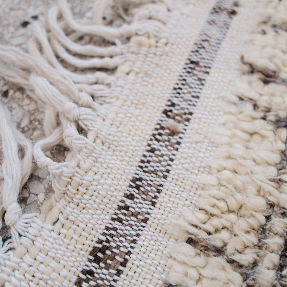 Mamoun Vintage Beni Ourain Rug | 6'3" x 8'8" - Apartment F