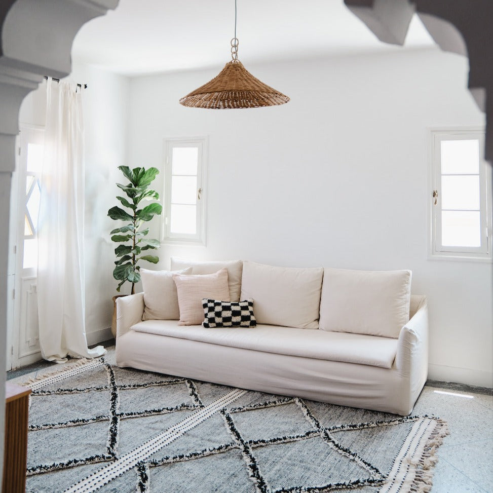 Yousri Contemporary Moroccan Rug | 6'5" x 10'7" - Apartment F