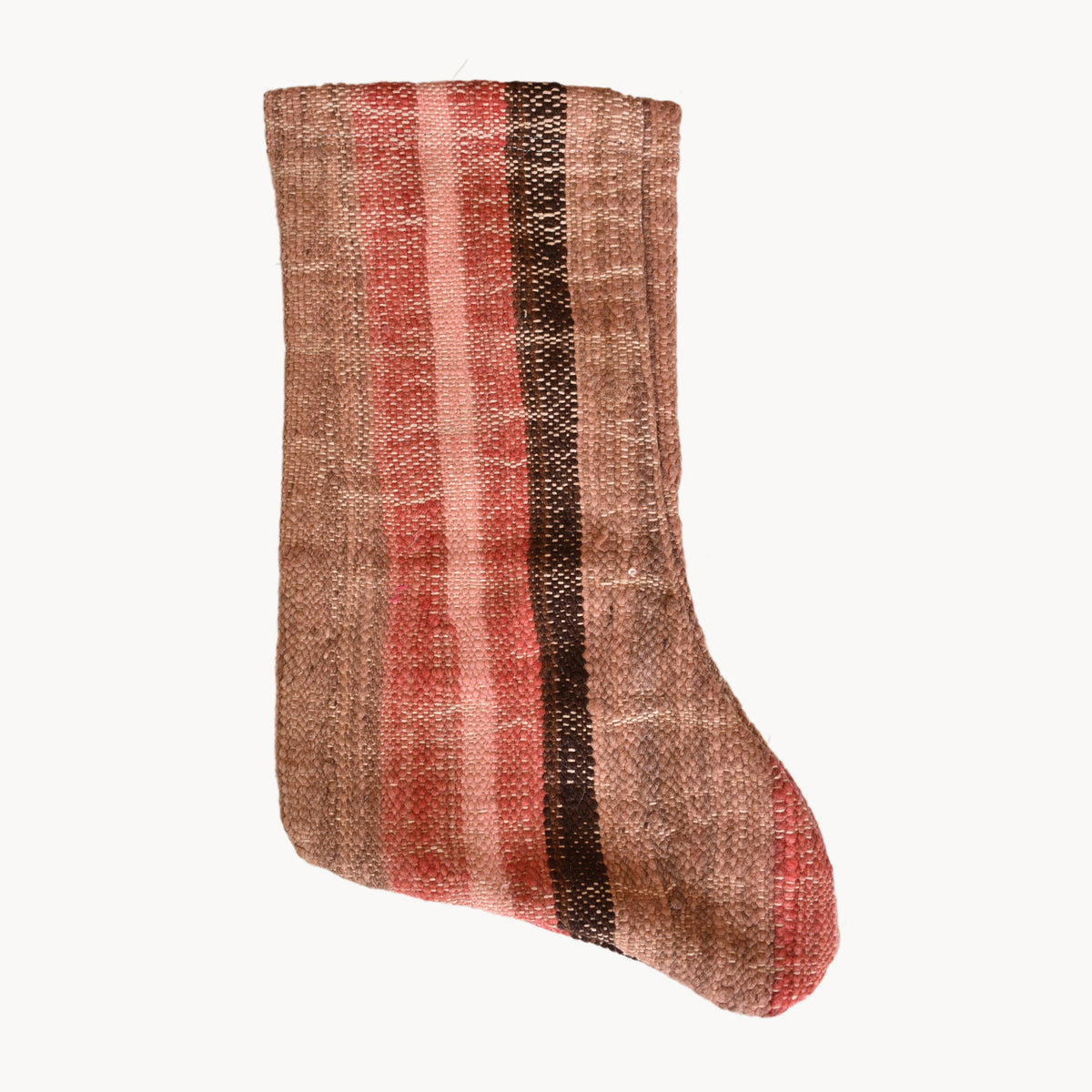 Handwoven Christmas Stocking | Multi Stripe - Apartment F