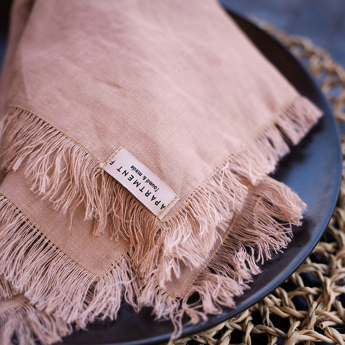 Fringe Linen Napkins | Set of 2 - Apartment F