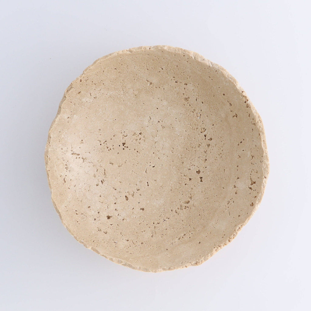 Handcrafted Travertine Bowl - Apartment F