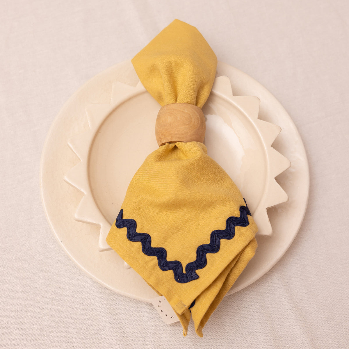 Ric-Rac Linen Napkins - Set of 2 - Apartment F