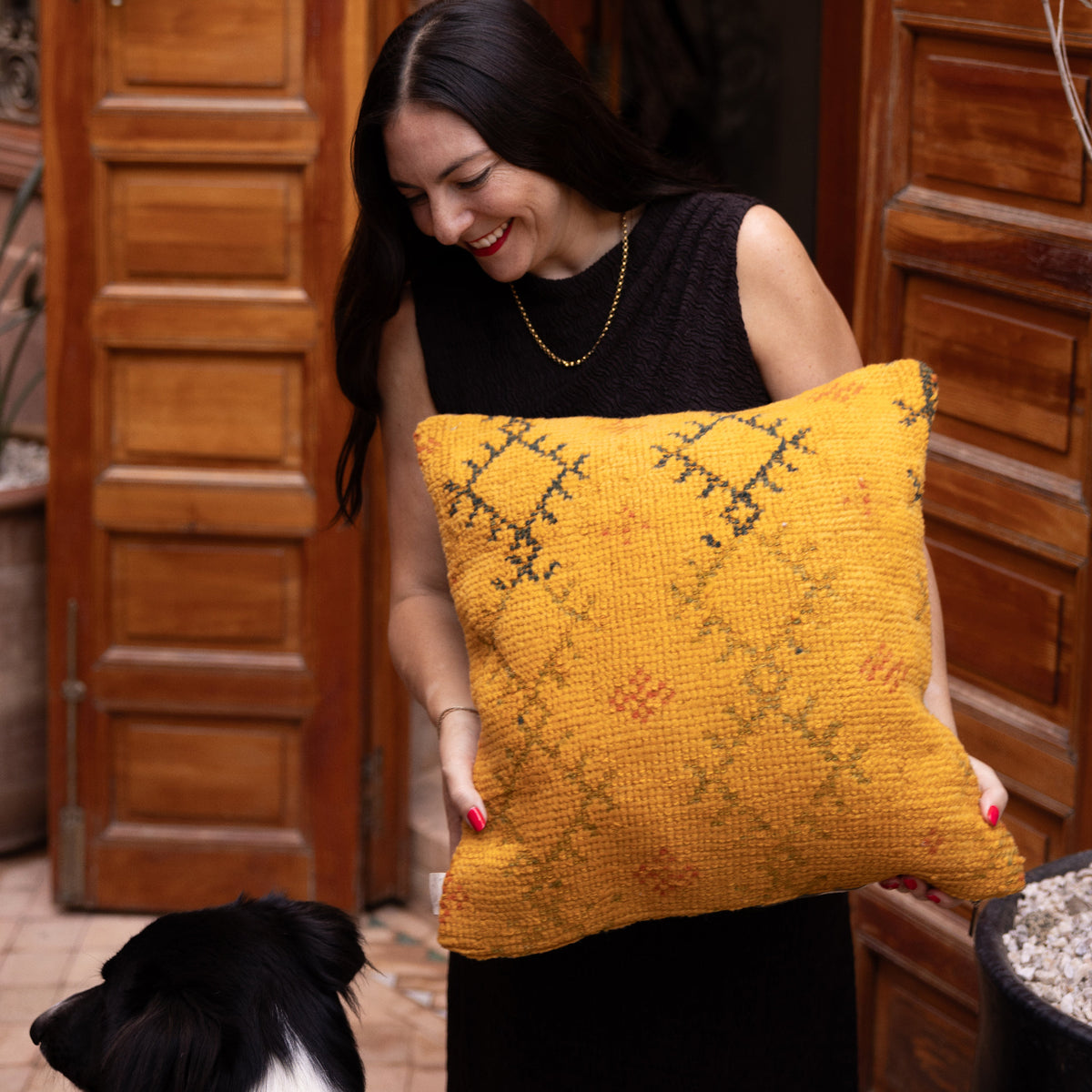 Marza Upcycled Taznakht Rug Pillow - Apartment F