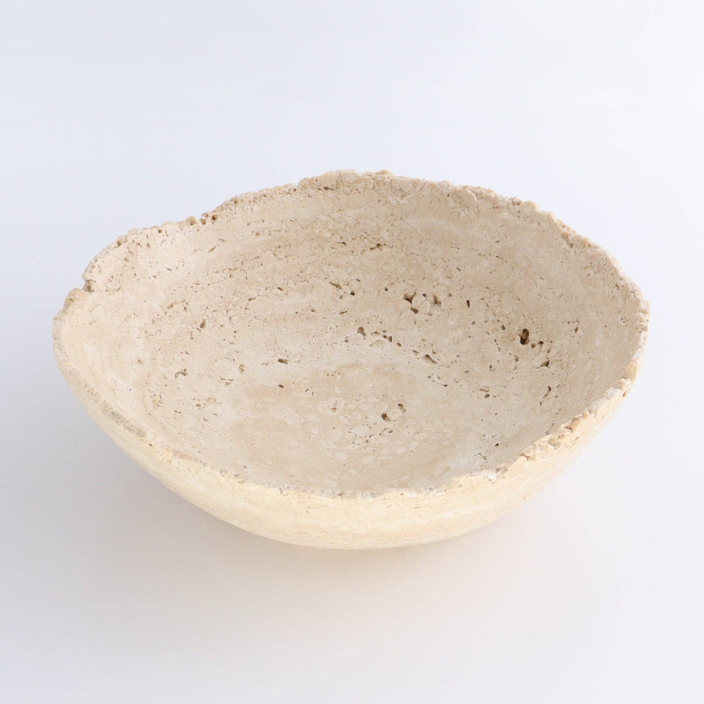 Handcrafted Travertine Bowl - Apartment F