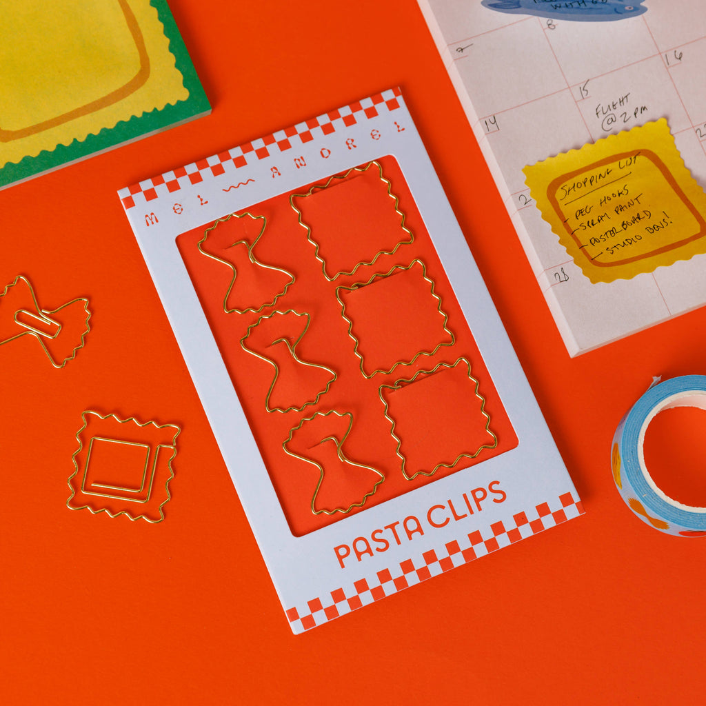 Pasta Paper Clips - Ravioli + Farfalle - Apartment F