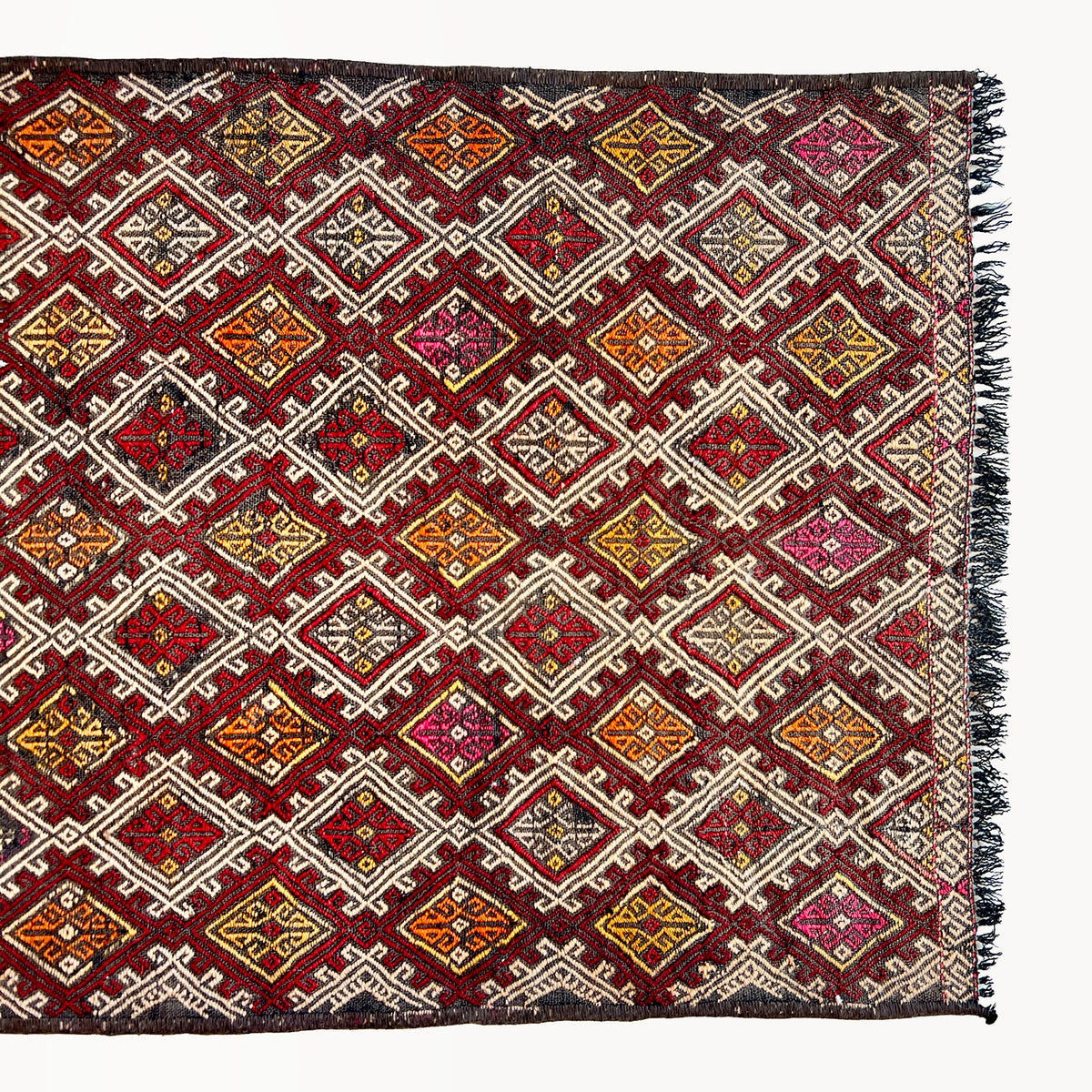 Atlin Vintage Turkish Embroidered Kilim Rug | 1'6" x 2'7" - Apartment F