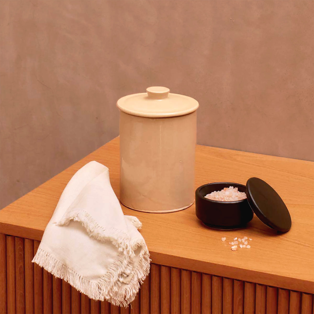Handcrafted Ceramic Canister - Apartment F