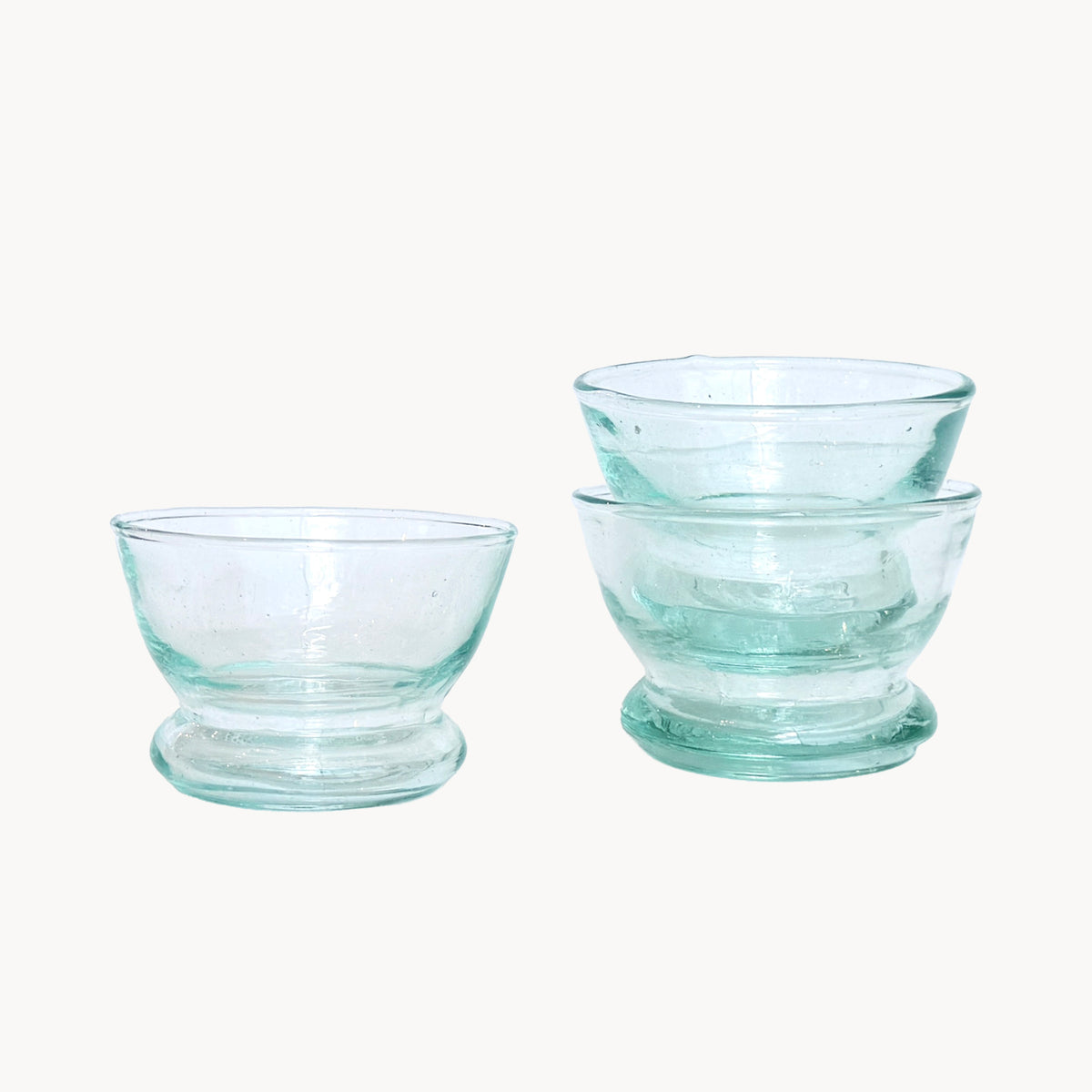 Moroccan Blown Glass Footed Dip Bowl - Apartment F
