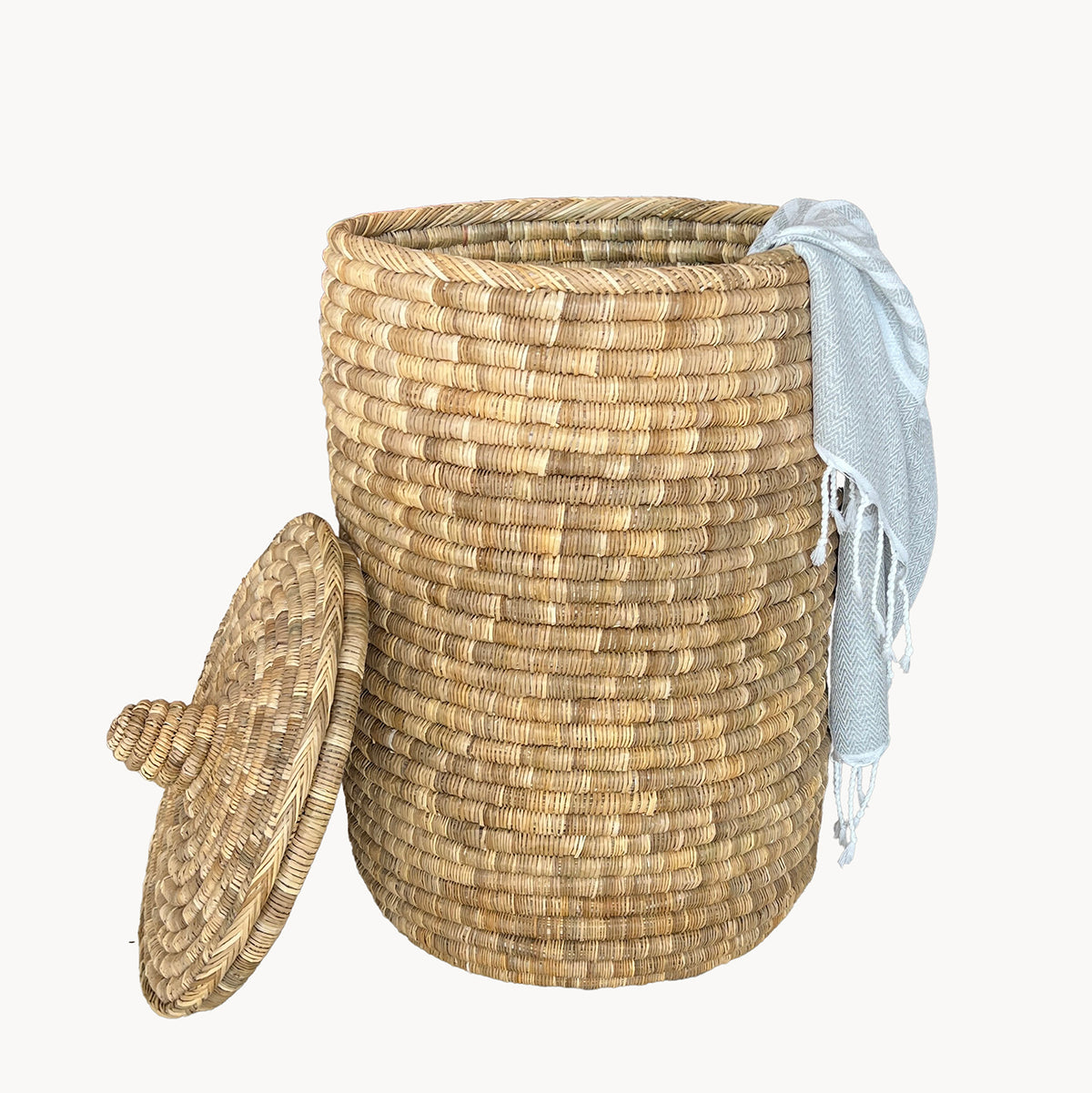 Palm Laundry/Storage Hamper with Lid - Apartment F