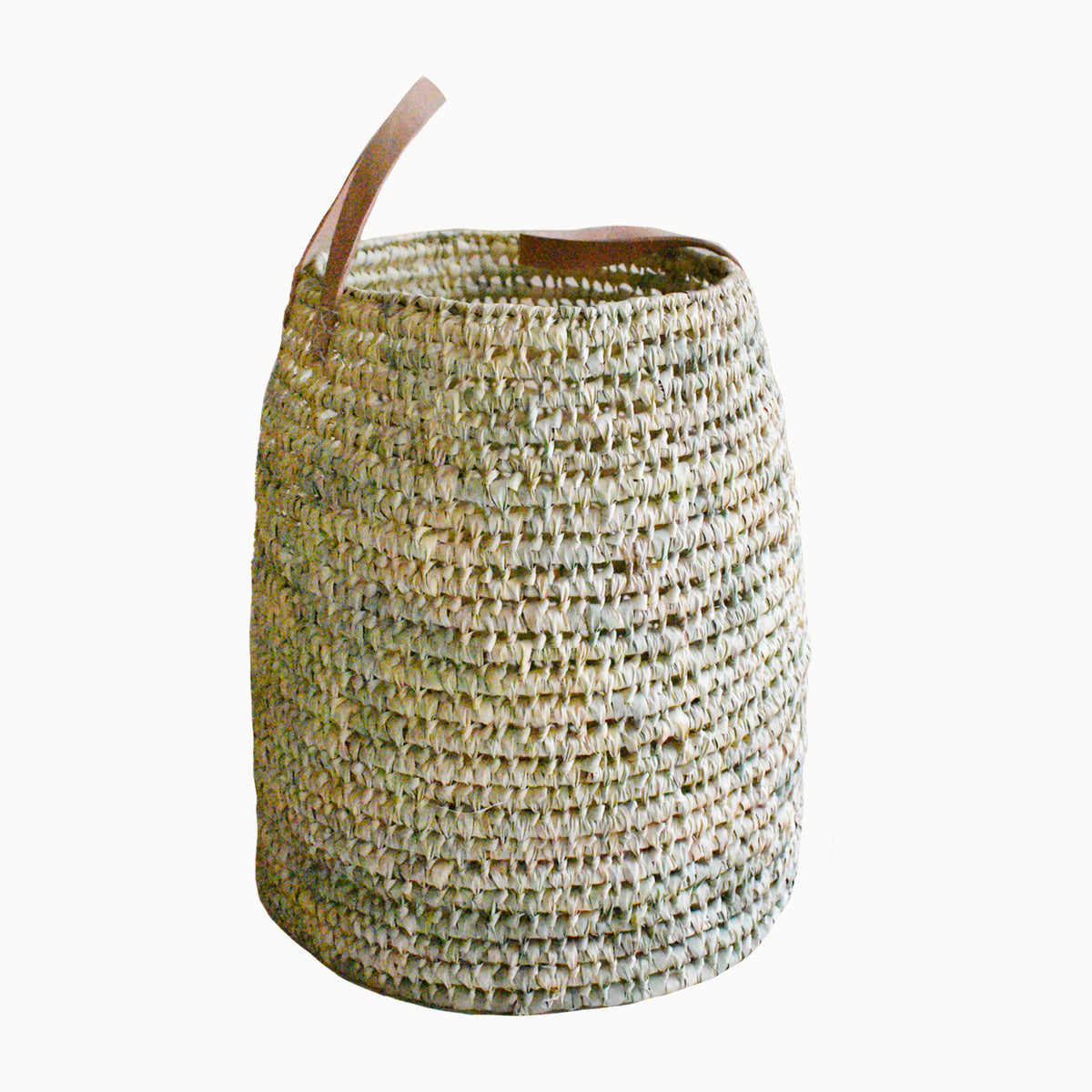 Leather Handle Palm Basket - Apartment F