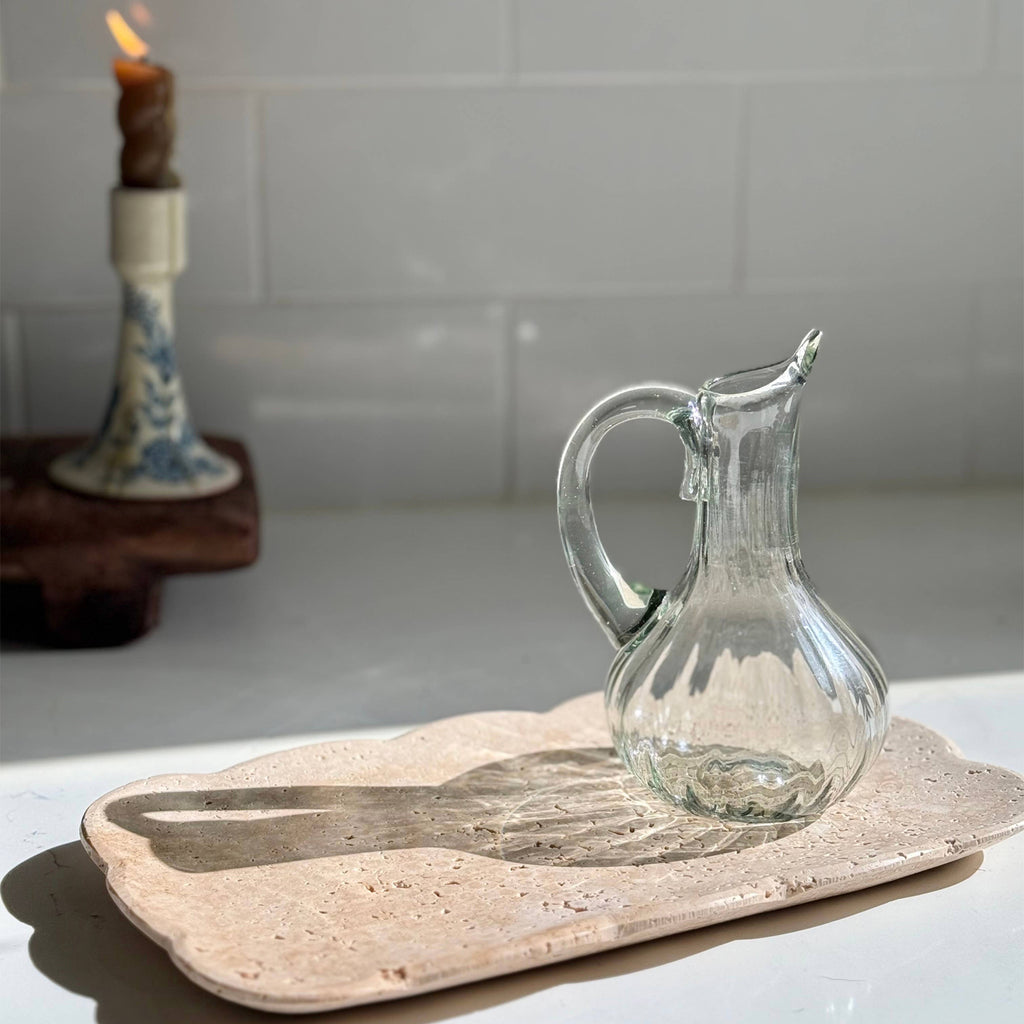 Josaphine Beige Travertine Tray - Apartment F
