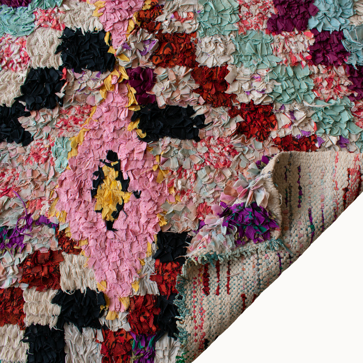 Vintage Moroccan Boucherite Rug | 3’4” x 5’2” - Apartment F