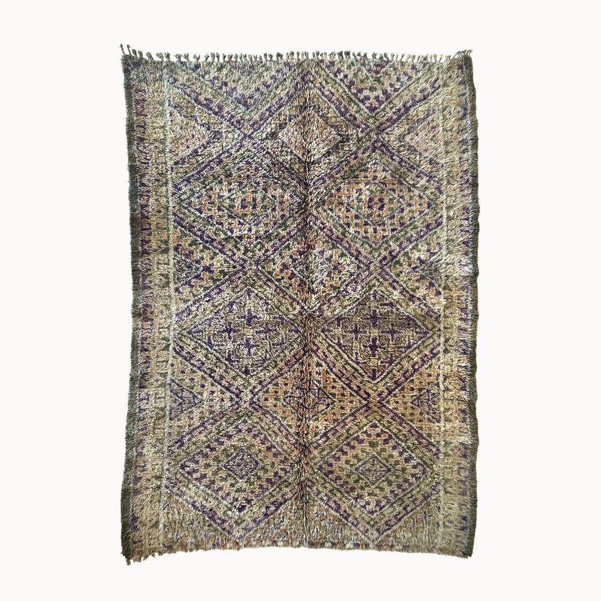 Arjuani Vintage Moroccan Wool Area Rug | 6'8" x 9'7" - Apartment F