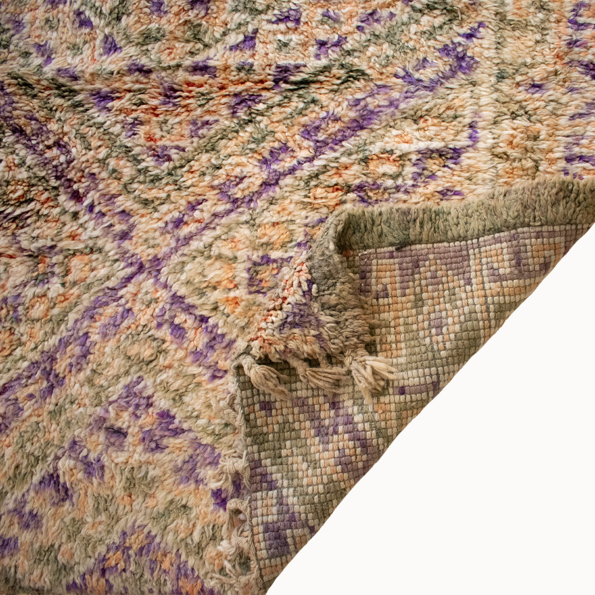 Arjuani Vintage Moroccan Wool Area Rug | 6'8" x 9'7" - Apartment F