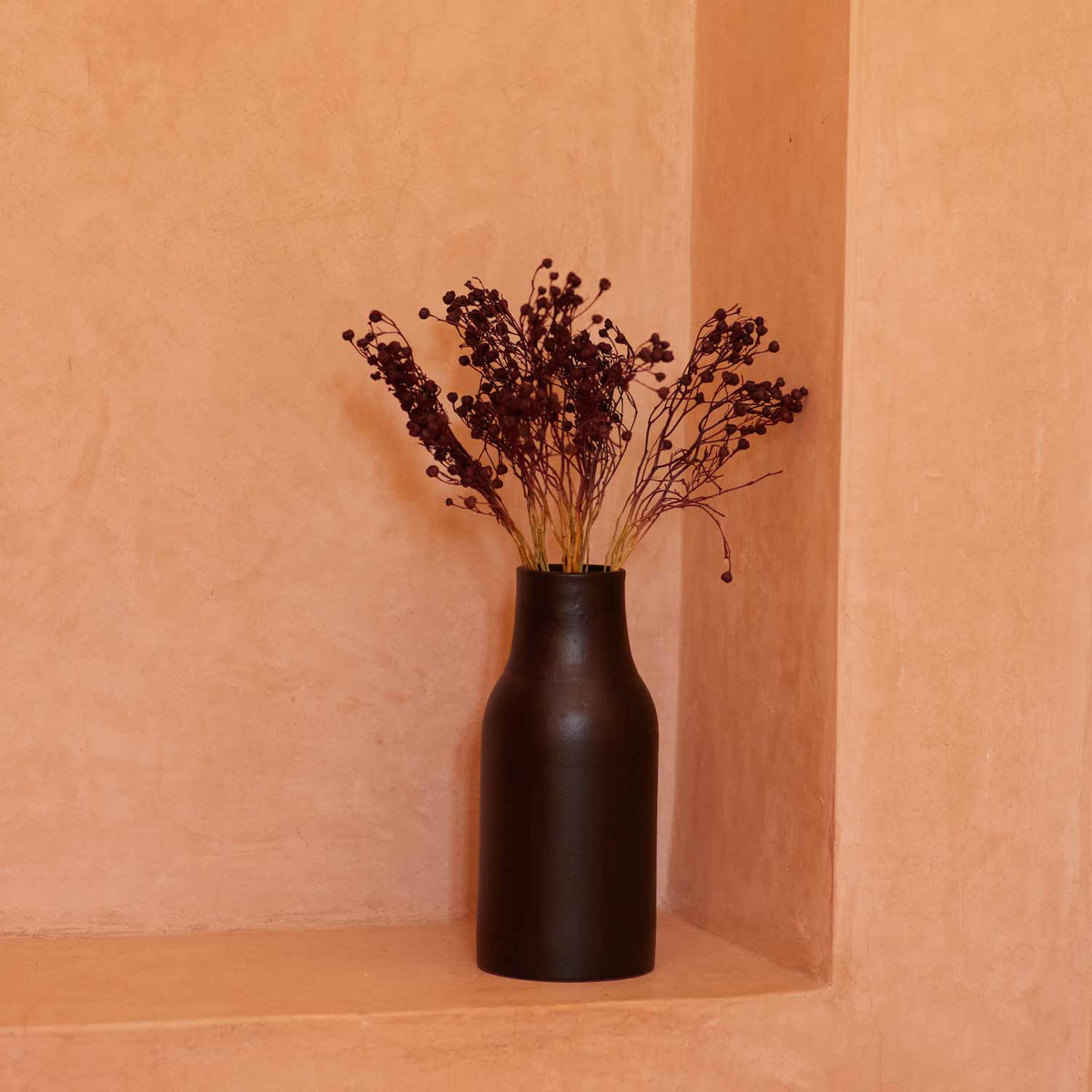 Matte Black Bottle Vase by Apartment F - Apartment F