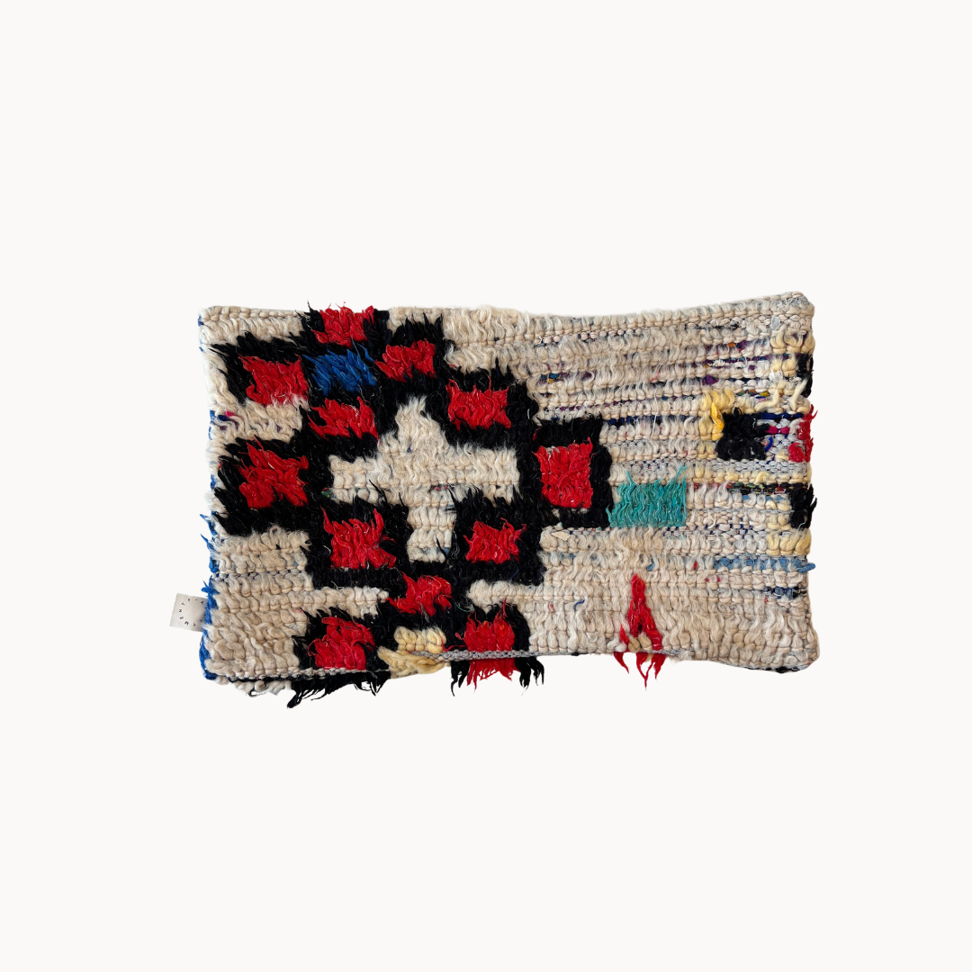 Mel Moroccan Rug Pillow | Lumbar - Apartment F