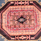 Vintage Moroccan Taznakht wool rug hand-knotted by artisans measuring 5'6" x 8'11"