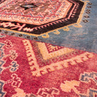 Vintage Moroccan Taznakht wool rug hand-knotted by artisans measuring 5'6" x 8'11"