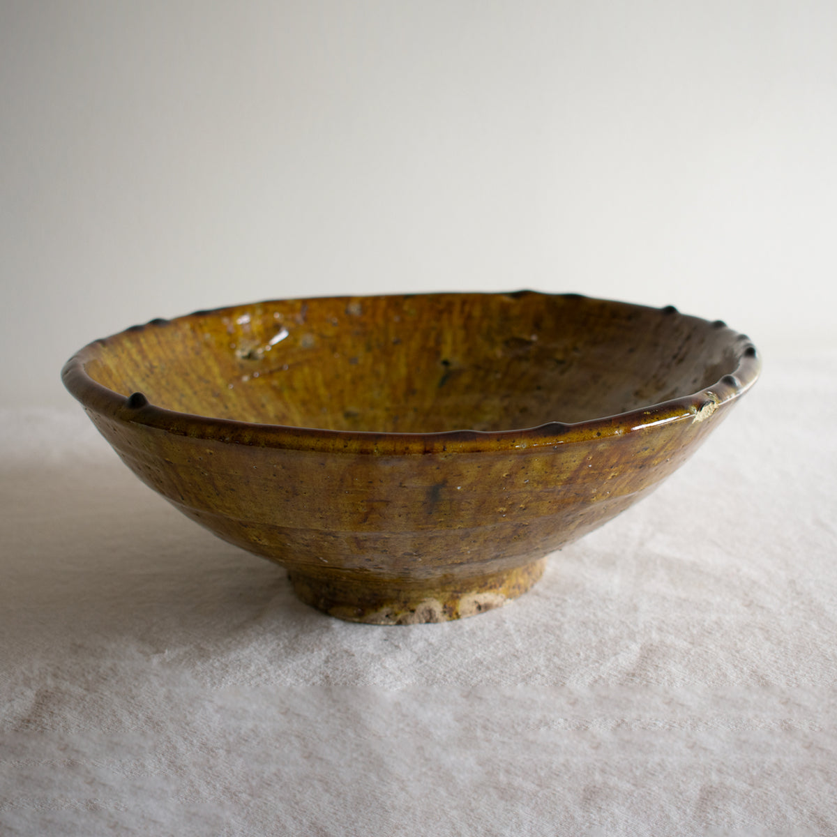 One of a Kind - Autumn Green Large Tamegroute Bowl - Apartment F