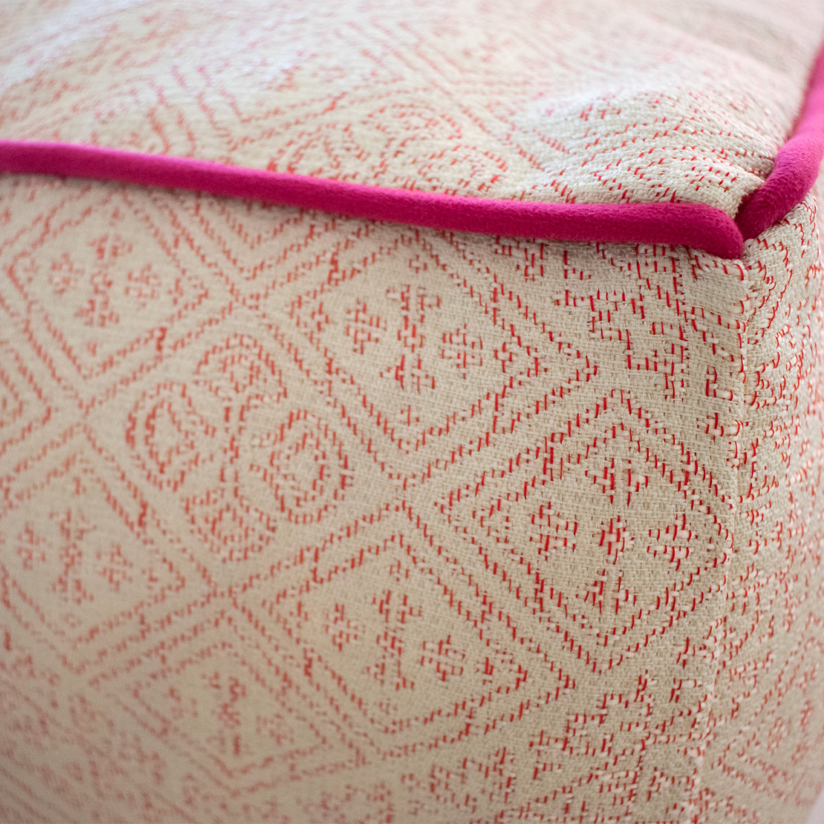 Moroccan Textile Pouf - Apartment F