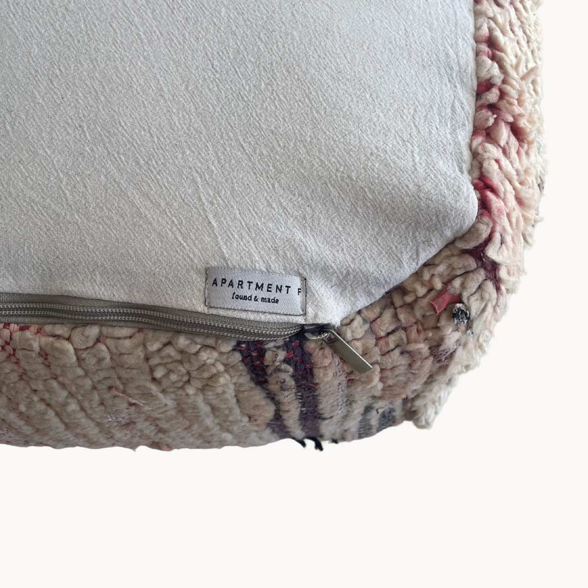 Moroccan Upcycled Rug Pouf - Apartment F