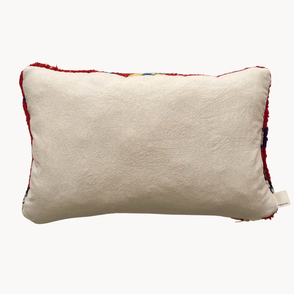 Upcycled Moroccan Red Rug Pillow - Apartment F